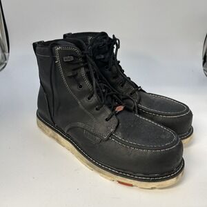 Brunt Toe Workwear 6" Men's Marin WP Work Boots- Black Size 13M Comp Toe